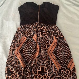 Lightweight strapless summer dress